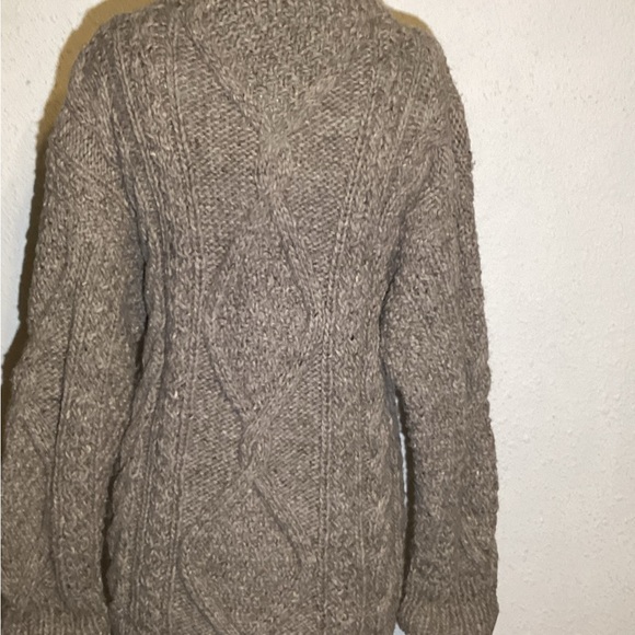 Rainbow crafts handmade chunky knitted merino wool sweater size XL - Picture 4 of 13